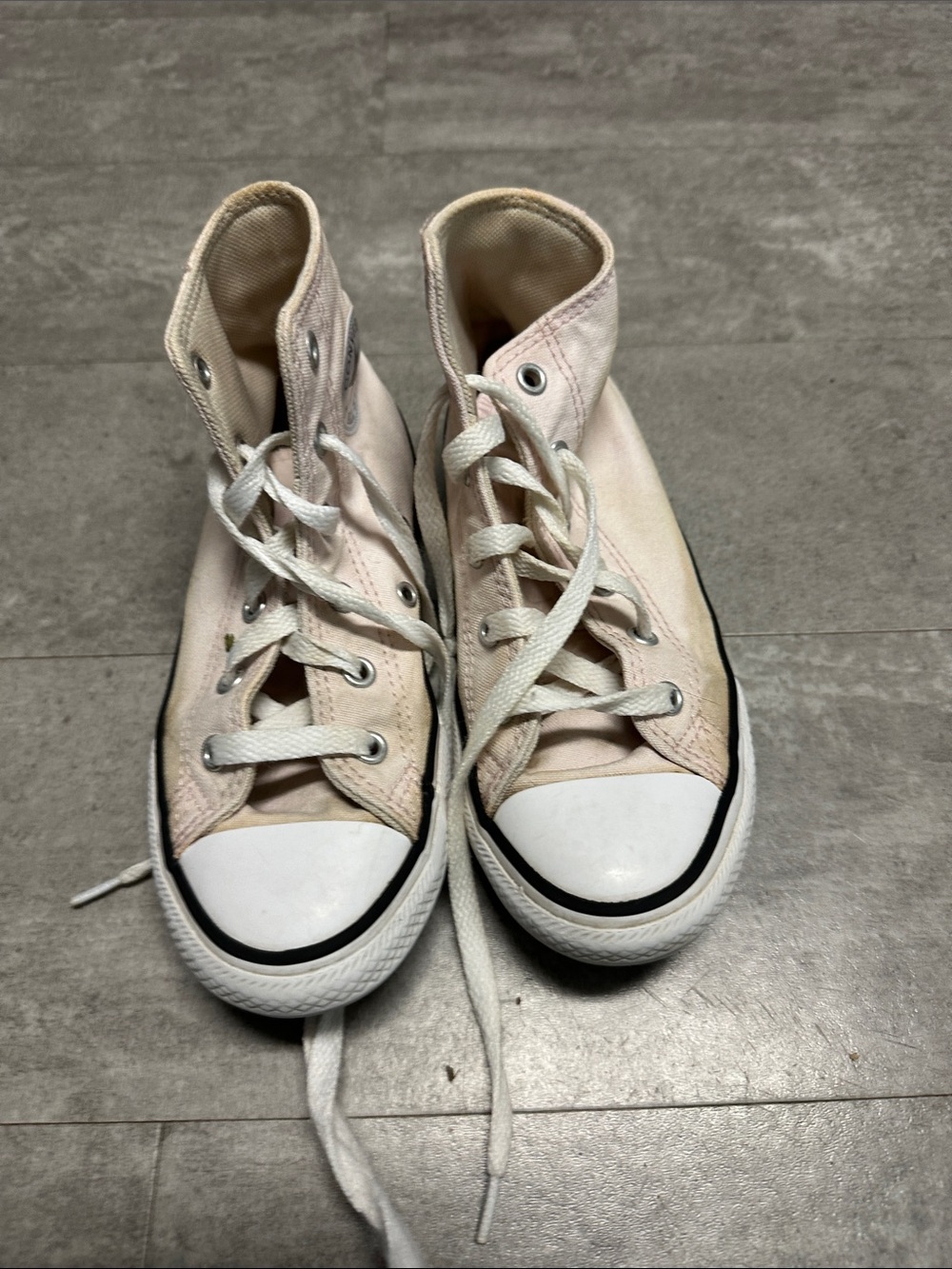 Converse Kids High-Top Sneakers Pink and White